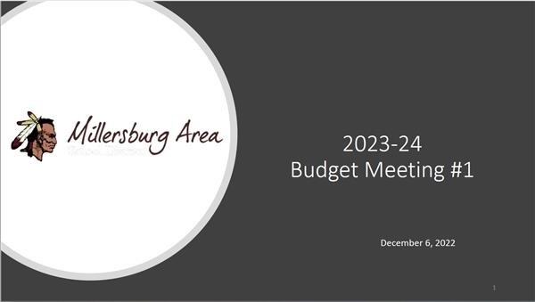 Budget Meeting Presentation cover page